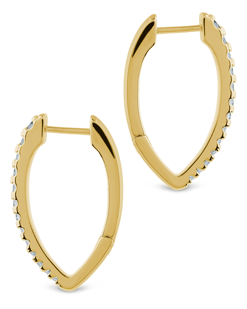 Kenia CZ V Drop Hoops