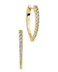 Kenia CZ V Drop Hoops