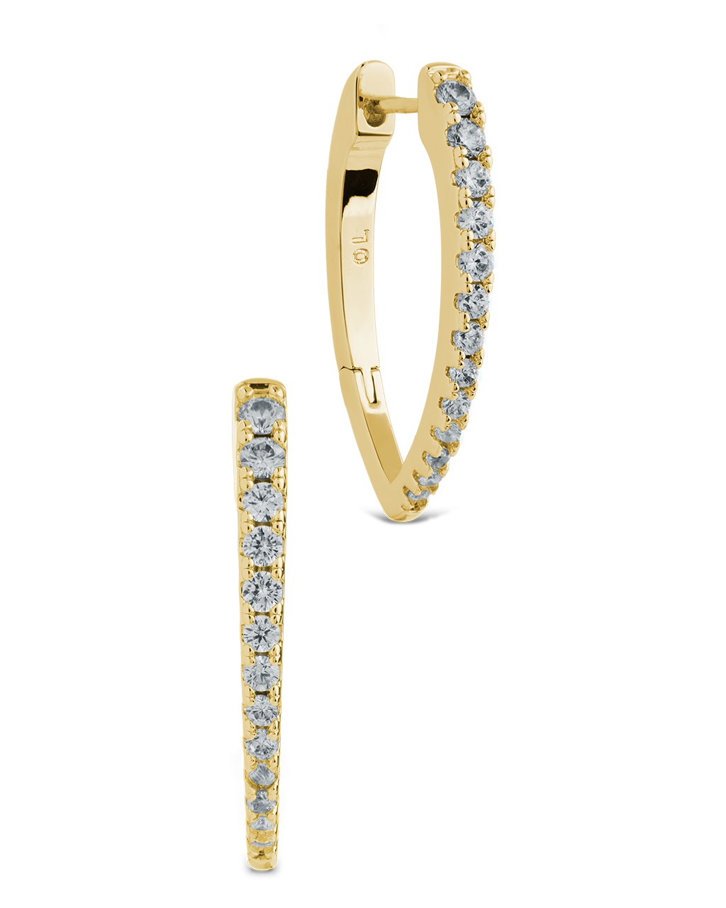 Kenia CZ V Drop Hoops