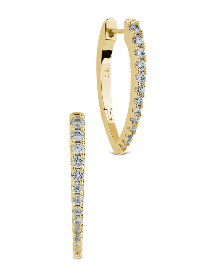 Kenia CZ V Drop Hoops