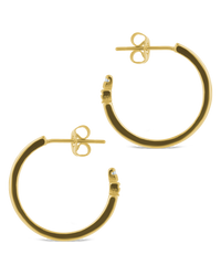 Anika CZ Textured Hoops