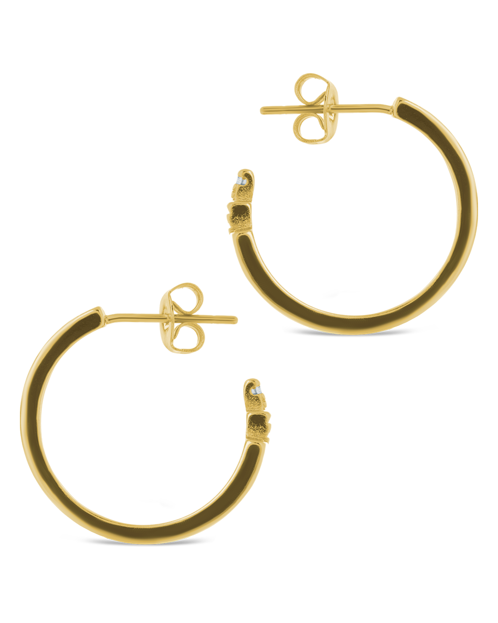 Anika CZ Textured Hoops