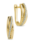 Benedetta Twisted Pave Hoops