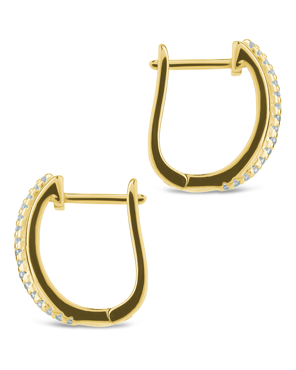 Benedetta Twisted Pave Hoops