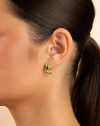 Bristol Art Deco Multi-Stone Huggies