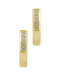 Desiree Pavé Line Mini Hoops