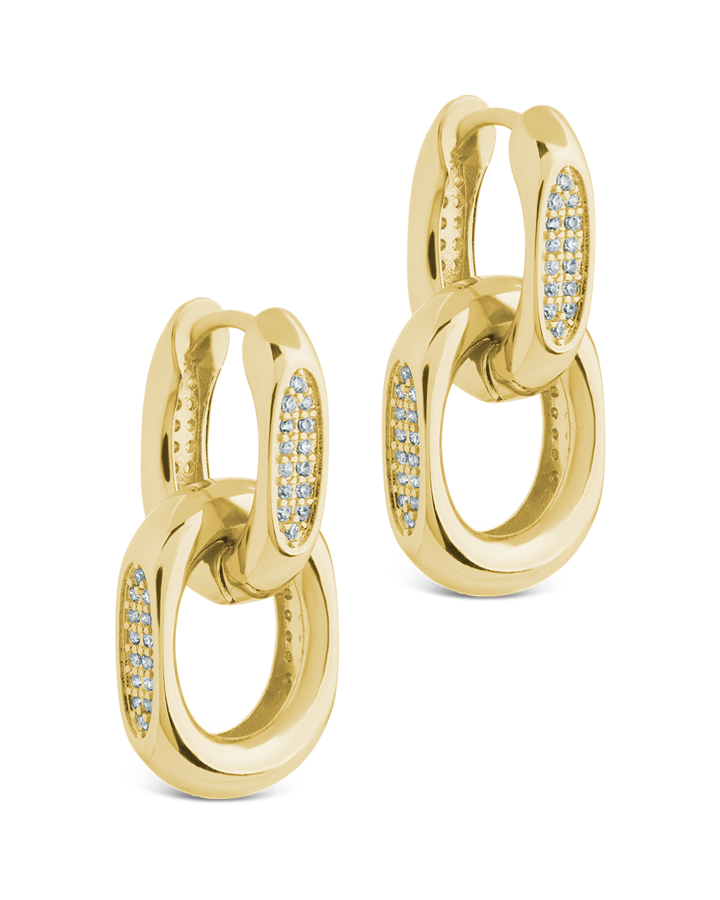 Emerie Bold Pavé Link Drops