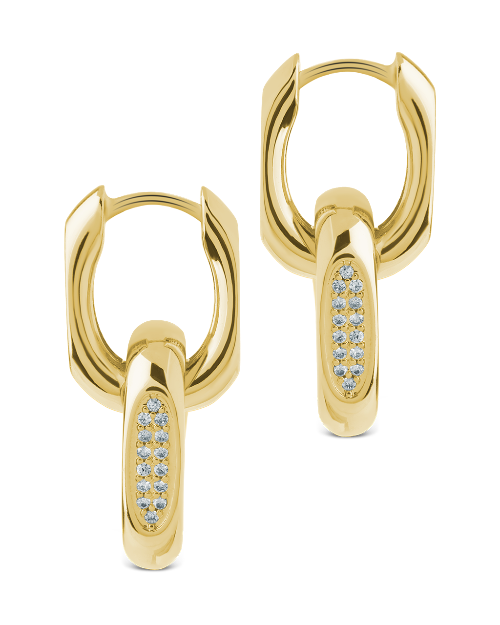 Emerie Bold Pavé Link Drops