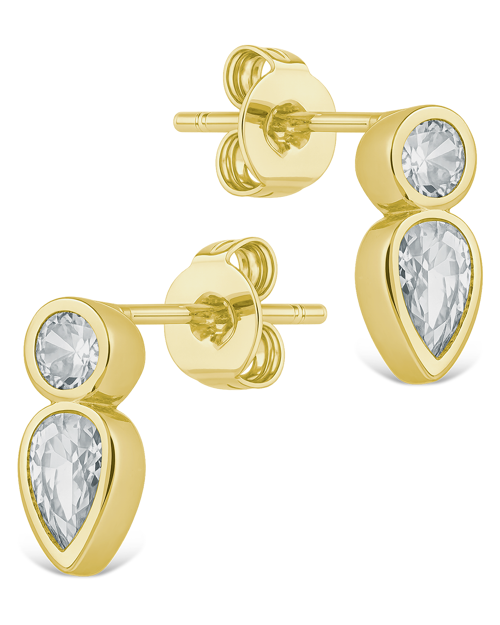 Helen Teardrop Duo Studs