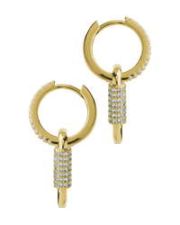 Kaliyah Pavé Carabiner Link Earrings