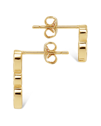 Bezel-Set Mixed-Cut Vertical Drop Stud Set