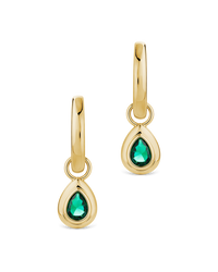 Reese Emerald Teardrop Drops