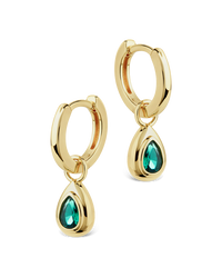 Reese Emerald Teardrop Drops