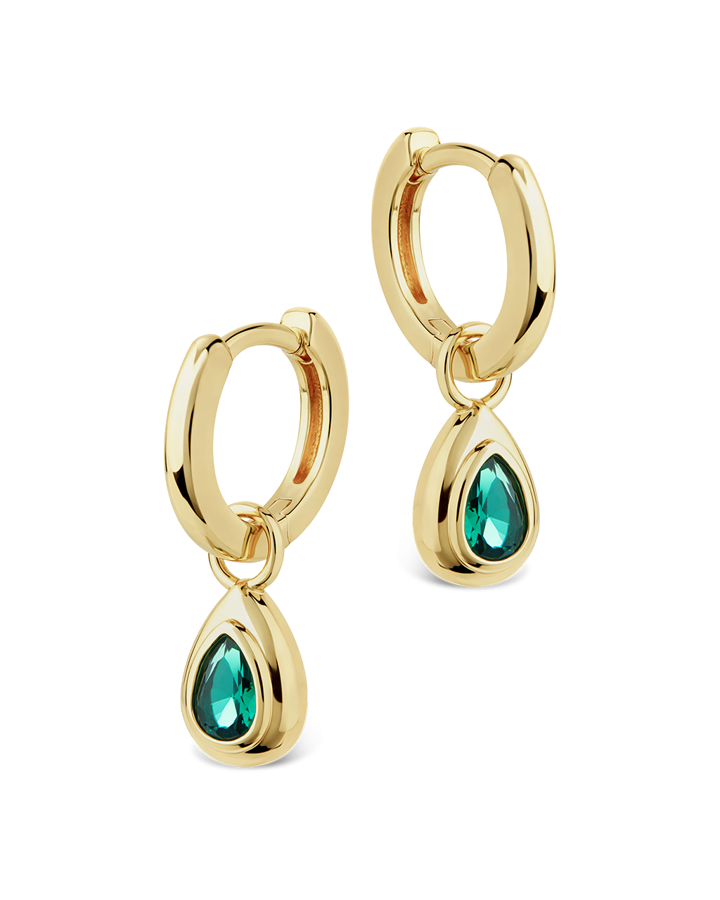 Reese Emerald Teardrop Drops