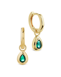 Reese Emerald Teardrop Drops