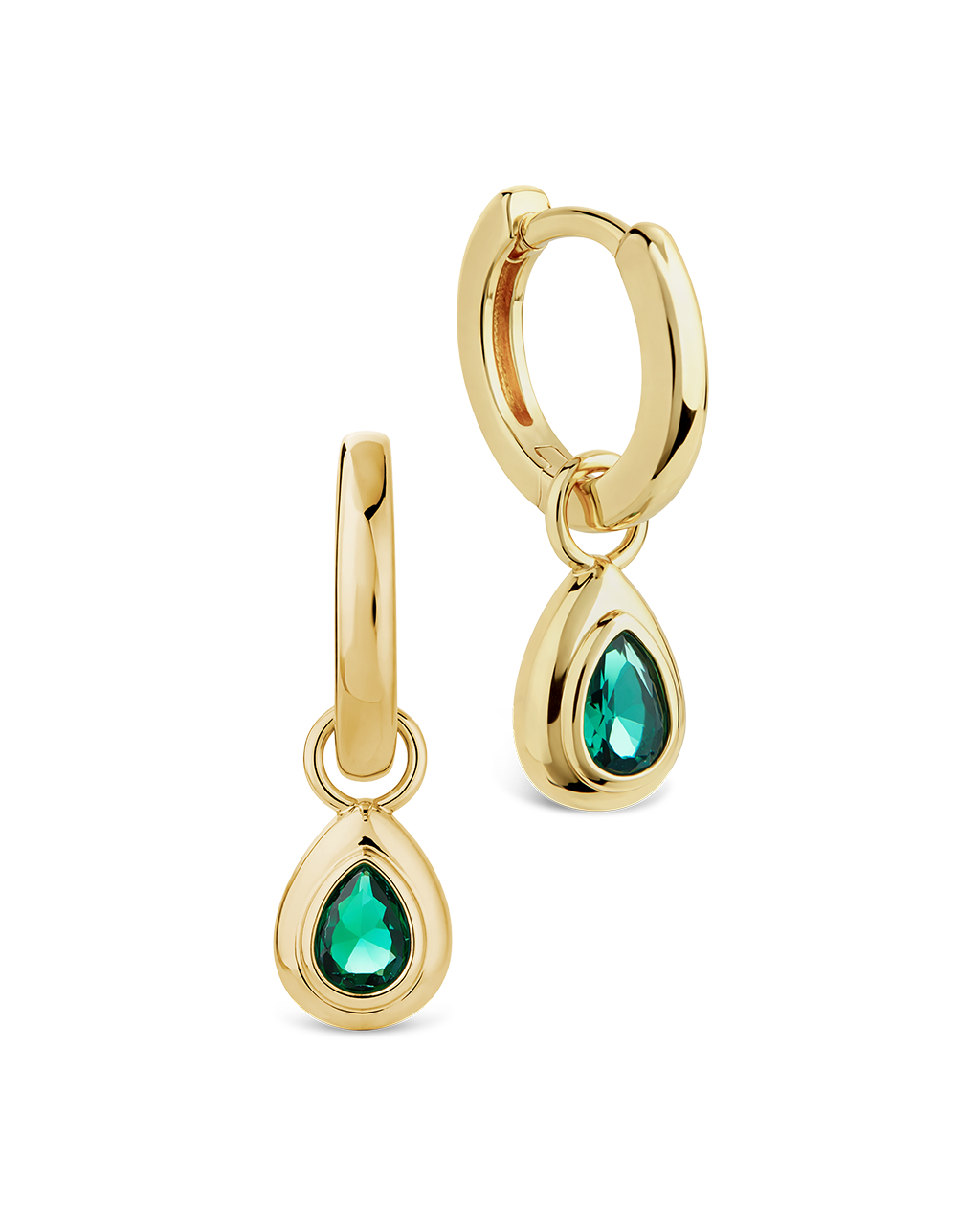 Reese Emerald Teardrop Drops