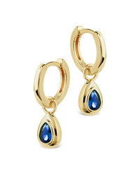 Lindsay Sapphire Teardrop Drops