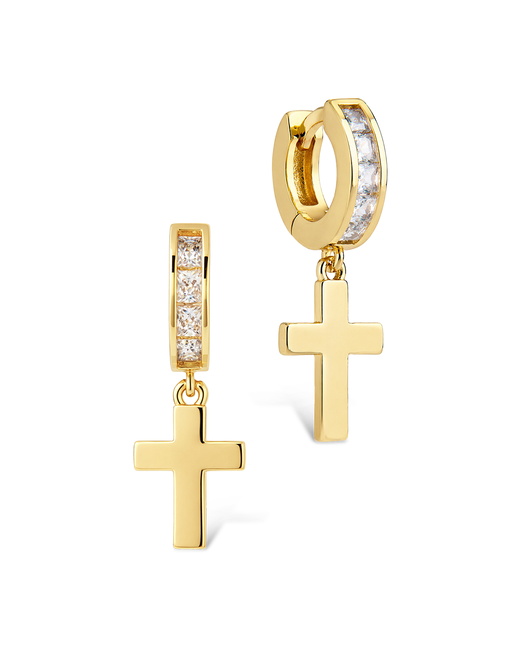 Hattie Pavé Cross Drops