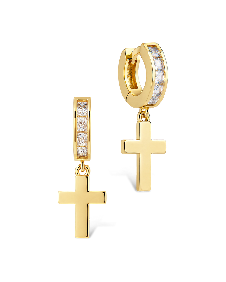 Hattie Pavé Cross Drops