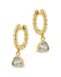 Pavé Wrap Hoop Earrings