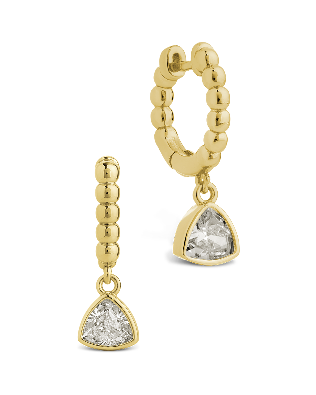 Pavé Wrap Hoop Earrings