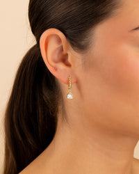 Pavé Wrap Hoop Earrings