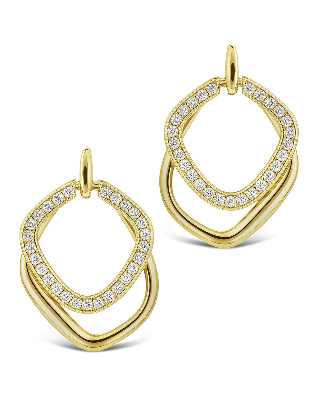 Interlocking Hoop Earrings