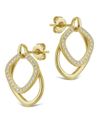 Interlocking Hoop Earrings
