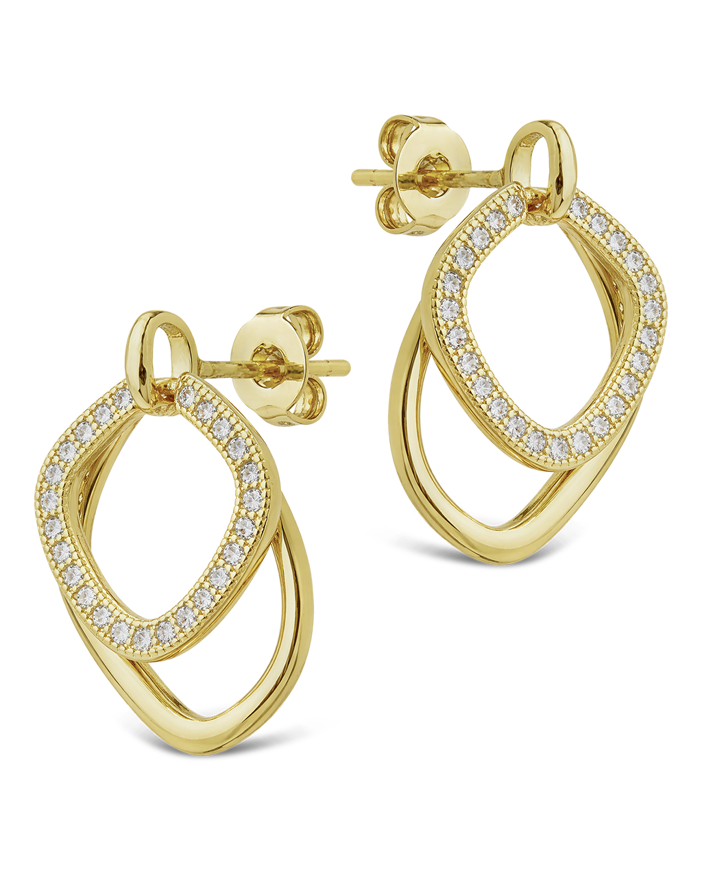 Interlocking Hoop Earrings