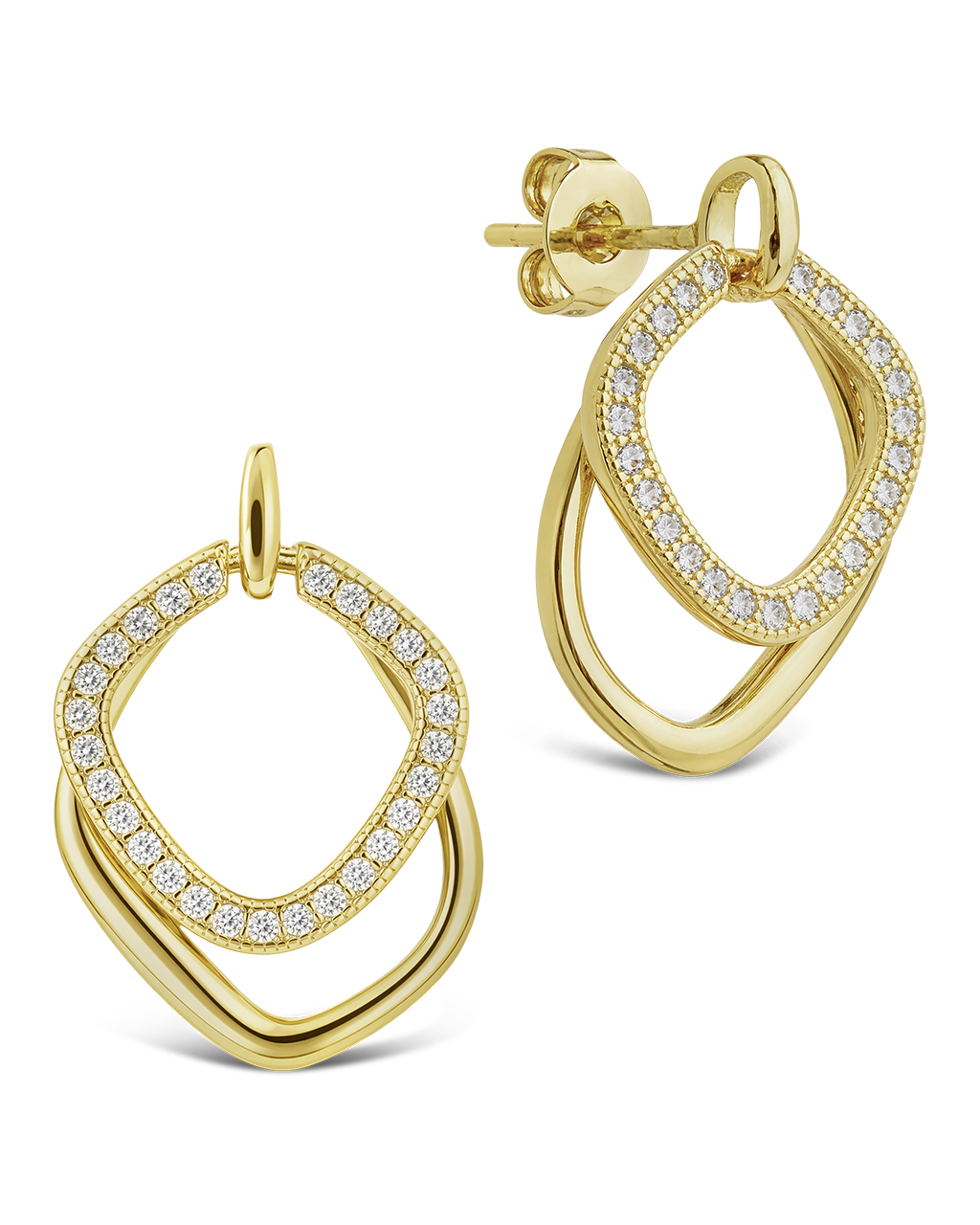 Interlocking Hoop Earrings