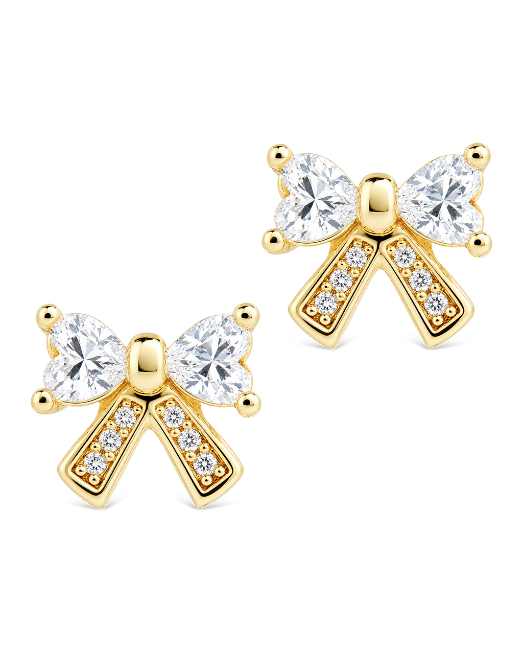 Mini Pavé Bow Studs