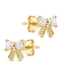 Mini Pavé Bow Studs