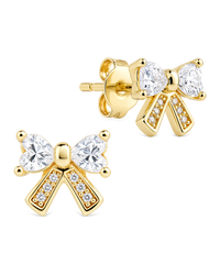 Mini Pavé Bow Studs