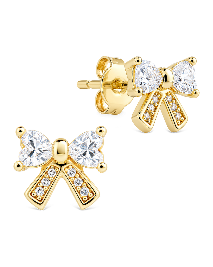 Mini Pavé Bow Studs
