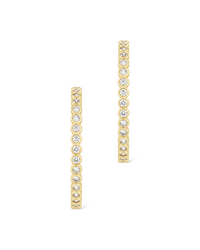 Helene Bezel CZ Signature Hoops