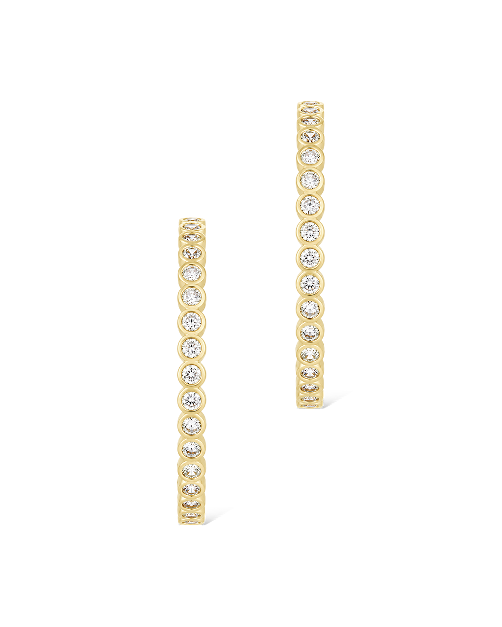 Helene Bezel CZ Signature Hoops
