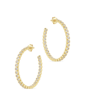 Helene Bezel CZ Signature Hoops