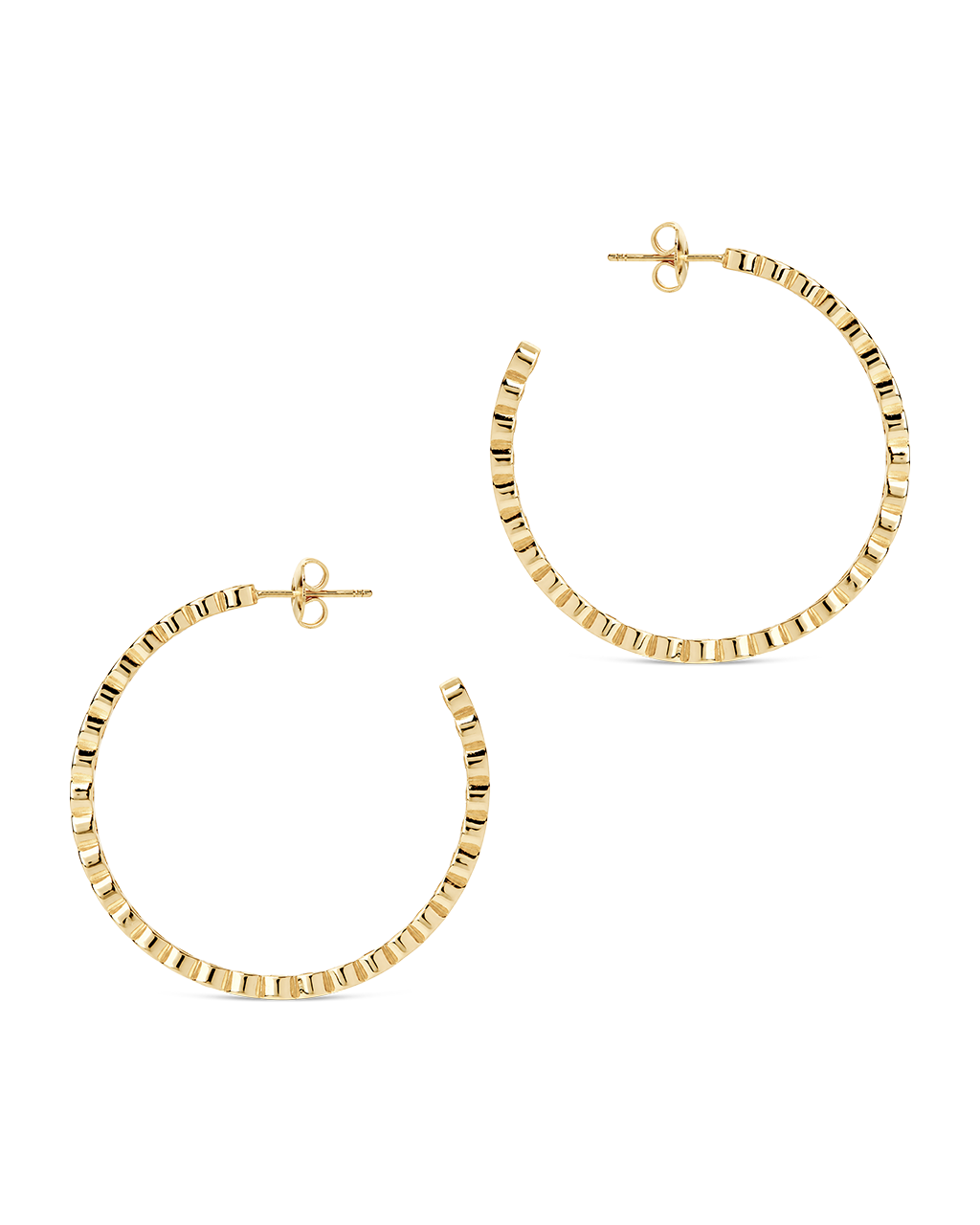 Helene Bezel CZ Signature Hoops