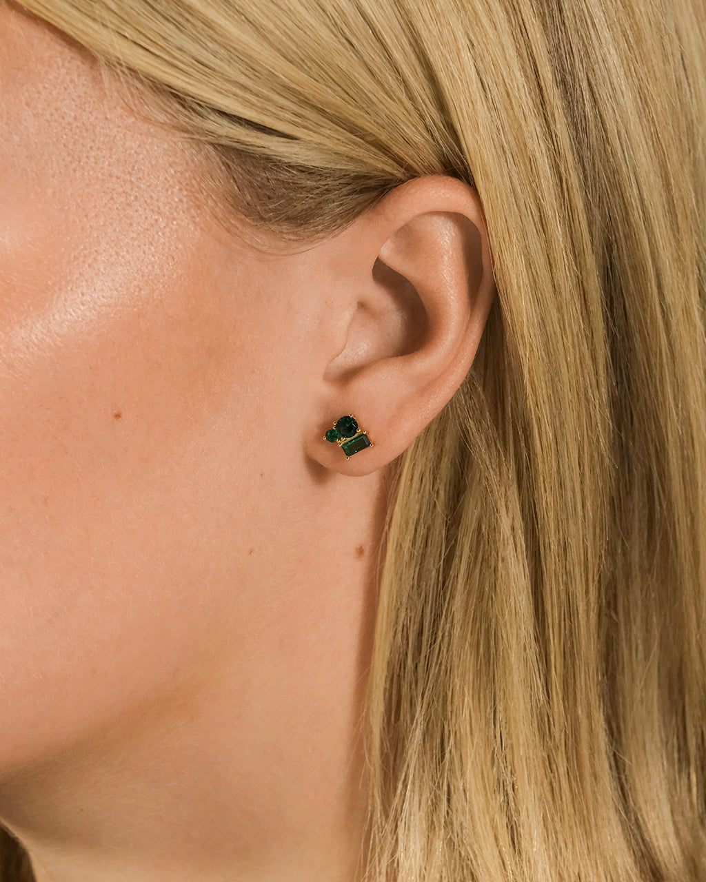 Sterling Silver CZ Cluster Studs