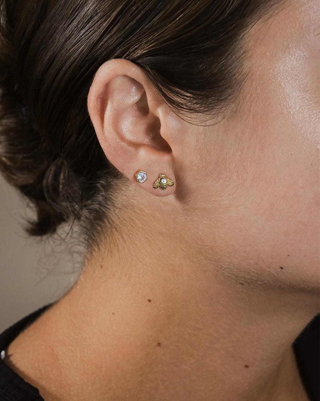 Sterling Silver Bee Stud Set of 2