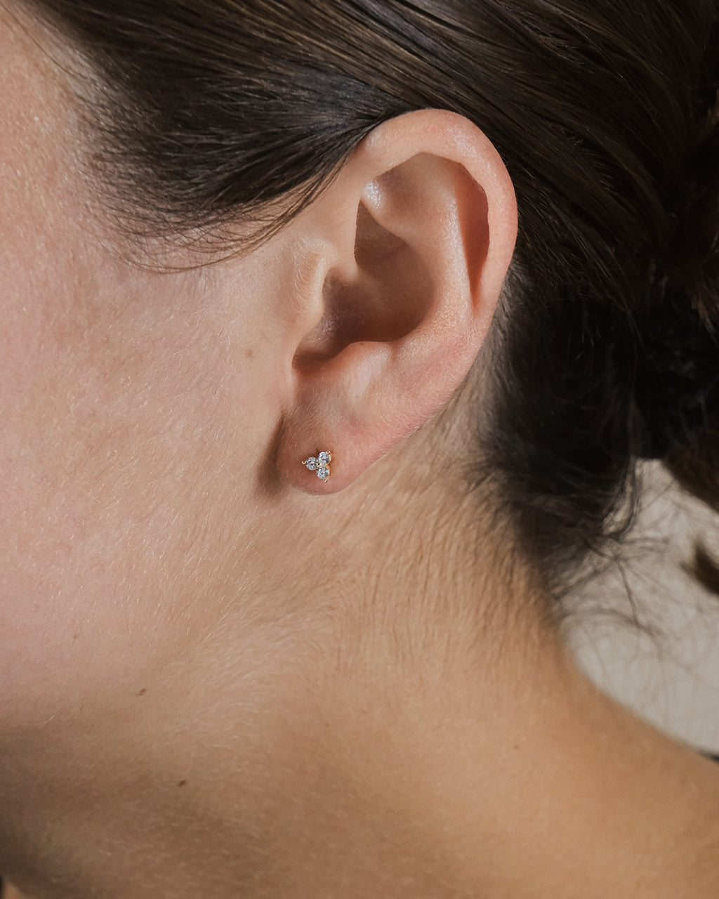 Sterling Silver CZ Pyramid Stud Earrings - Sterling Forever