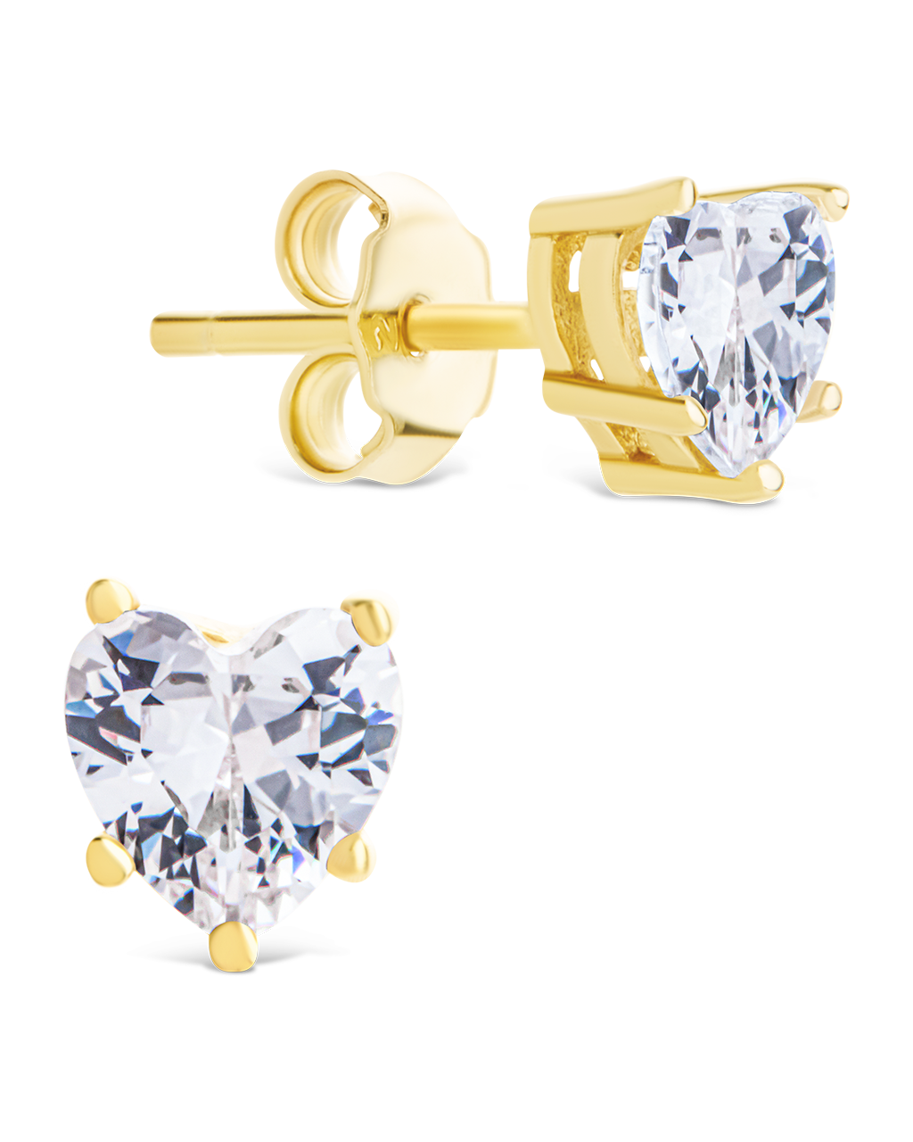 ☆ENGBROX☆ silver925 sky heart cubic earring EBEA24028 Sterling Silver 5mm CZ Heart Stud Earrings - Sterling Forever