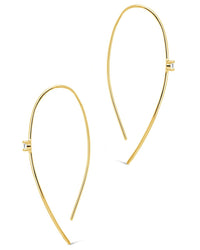 Sterling Silver CZ Studded Threader Earrings - Sterling Forever