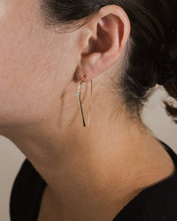Sterling Silver CZ Studded Threader Earrings - Sterling Forever