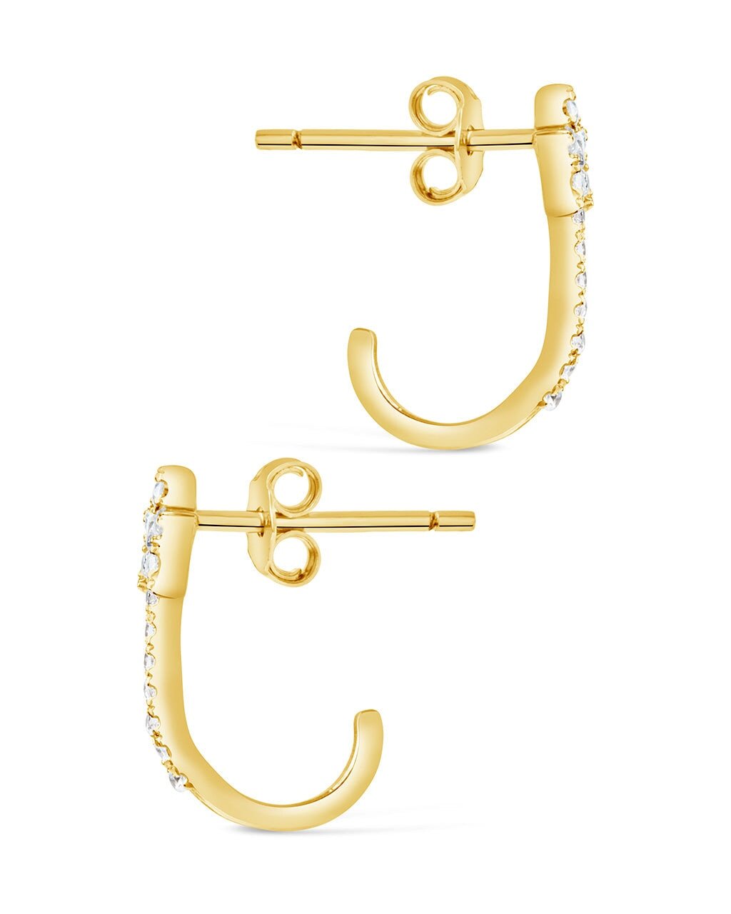 Sterling Silver CZ Star Jacket Earrings - Sterling Forever