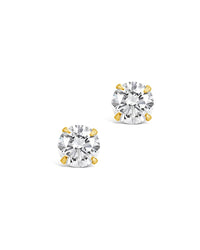 Sterling Silver 4mm CZ Stud Earrings - Sterling Forever