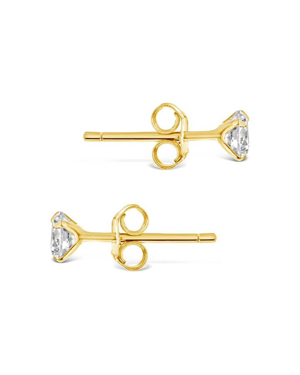 Sterling Silver 4mm CZ Stud Earrings - Sterling Forever