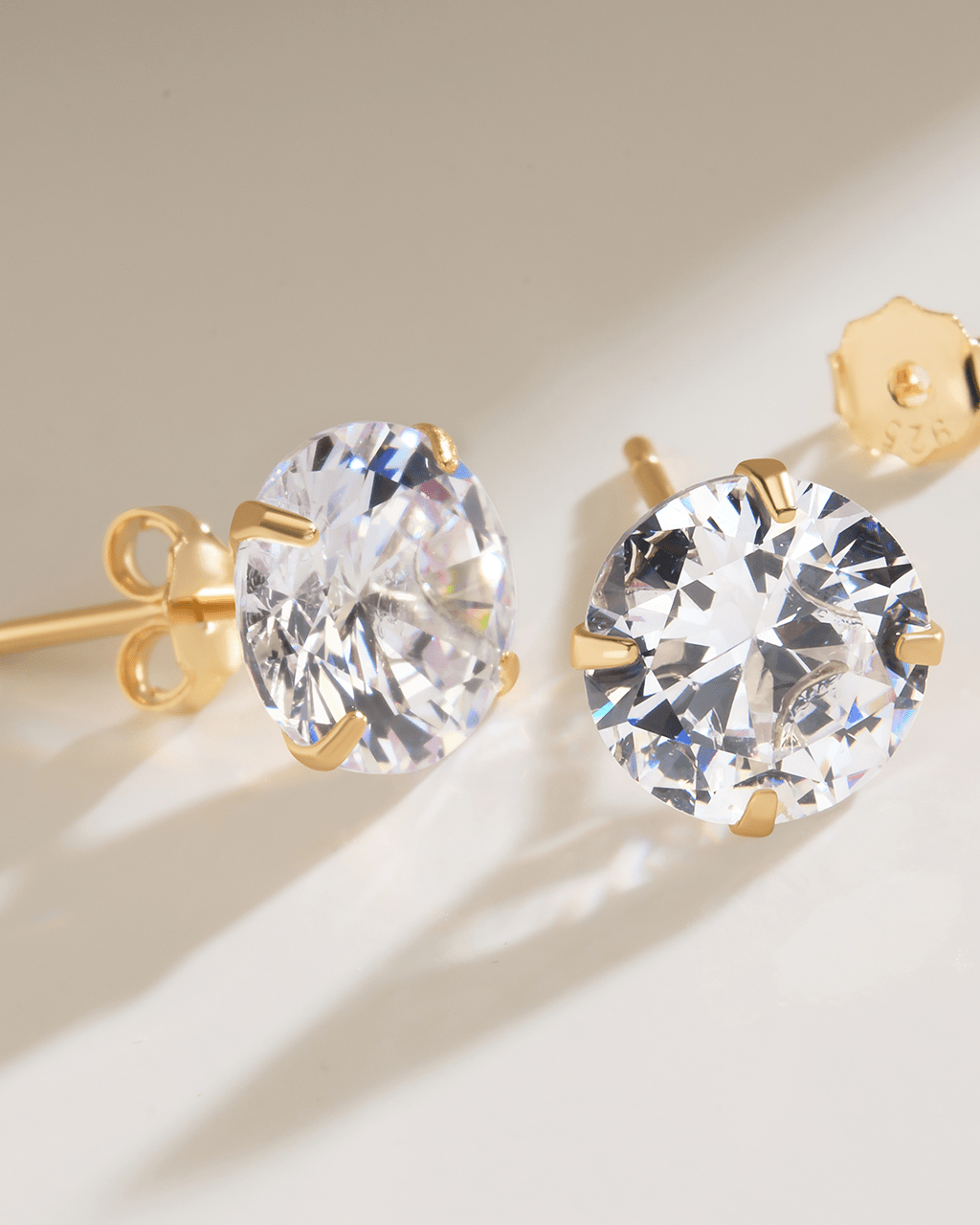 Sterling Silver 6mm CZ Stud Earrings - Sterling Forever