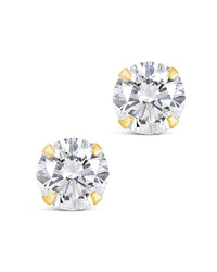 Sterling Silver 6mm CZ Stud Earrings - Sterling Forever
