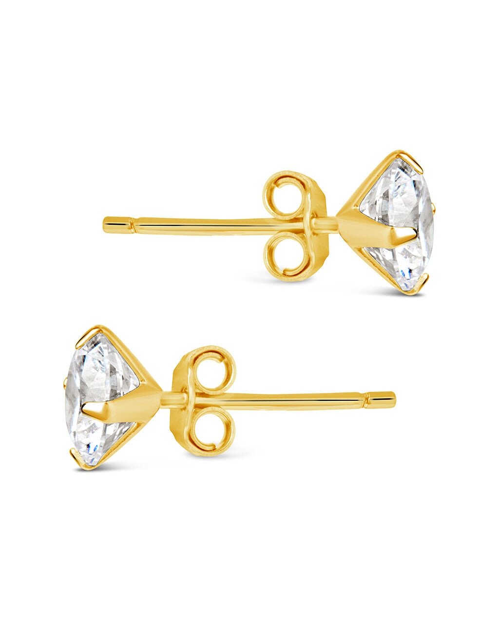 Sterling Silver 6mm CZ Stud Earrings - Sterling Forever